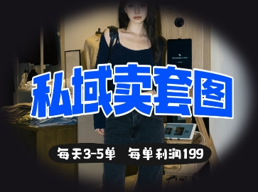 私域卖套图每天3-5单,每单利润99-创客岛