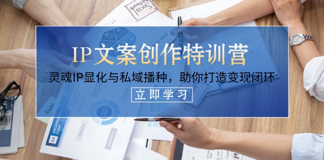 （14330期）IP文案创作特训营，灵魂IP显化与私域播种，助你打造变现闭环（14节课）-创客岛