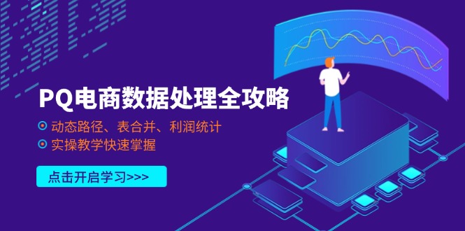 (14240期)PQ电商数据处理全攻略,动态路径、表合并、利润统计,实操教学快速掌握-创客岛